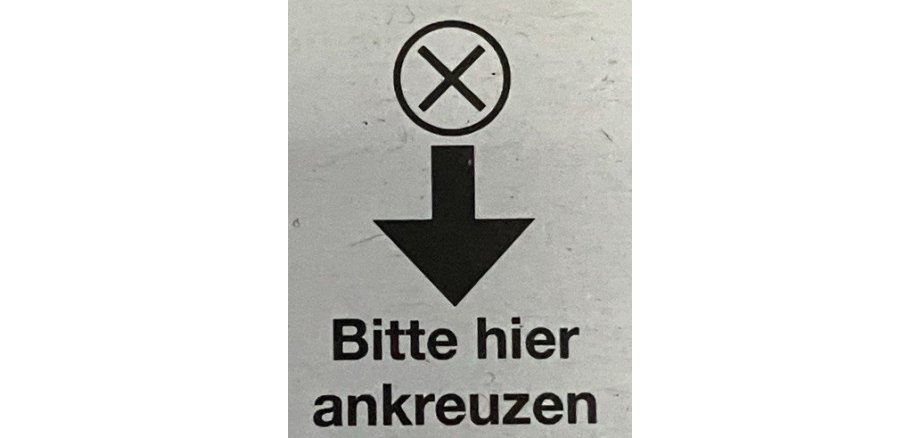 Wahl - Bitte hier ankreuzen!
