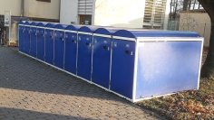 Fahrradabstellboxen am Bahnhof Fahrradboxen