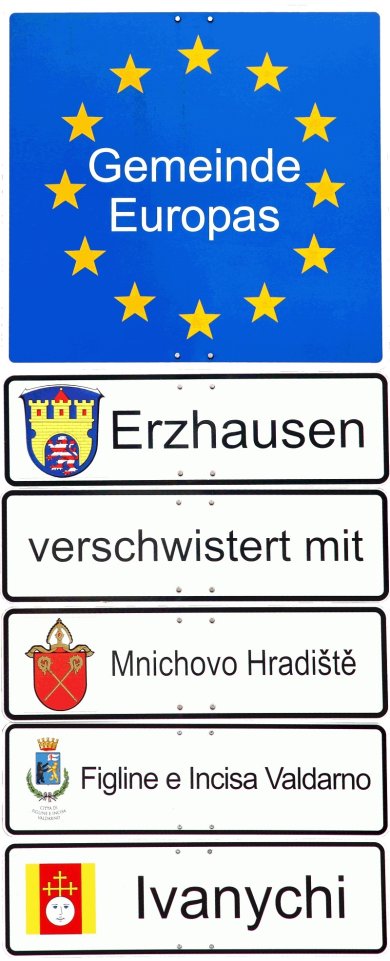 Partnerschaften - Schild