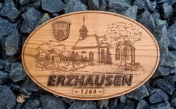Holzscheibe Gemeinde Erzhausen