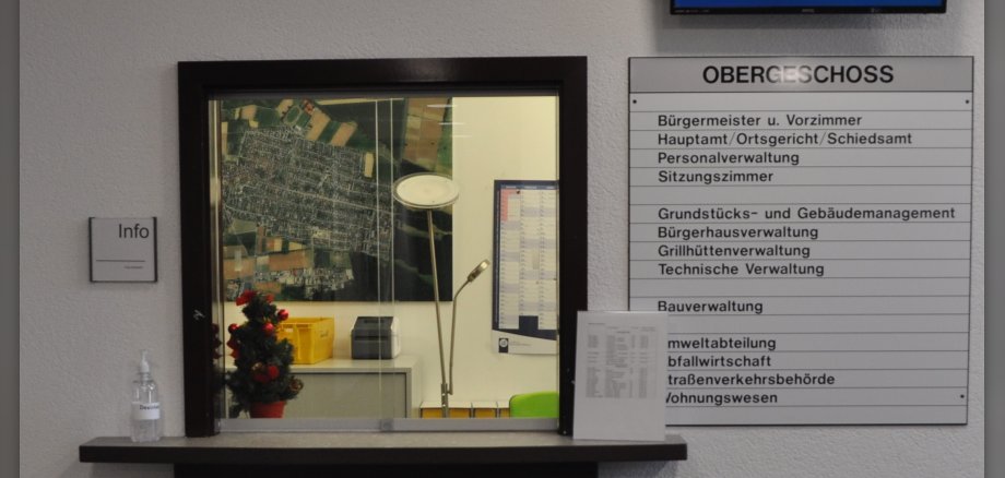 Infopoint im Rathaus