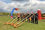 Alphorn-Bläser als Symbol für die Vereine Alphorn-Bläser als Symbol für die Vereine