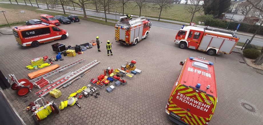 Arbeitseinsatz der Feuerwehr