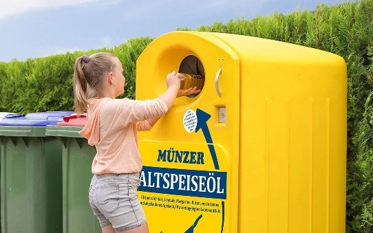 Altspeiseöl-Sammelboxen von Münzer  starten in Erzhausen