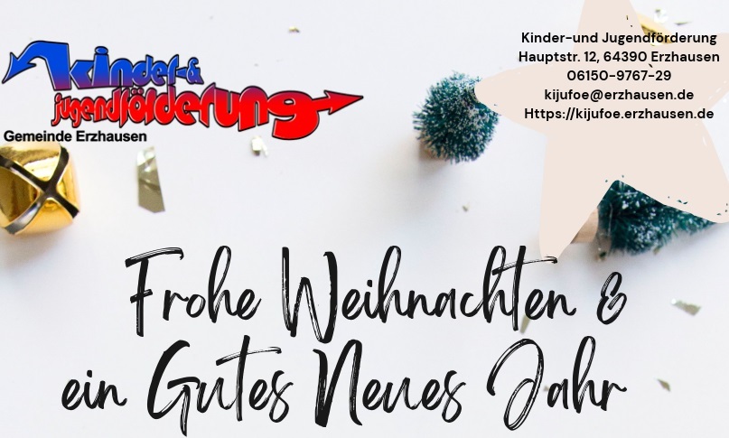 Frohe Weihnachten wünscht die Kinder- und Jugendförderung