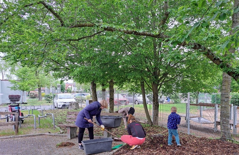 Frühjahresputz in der Kita Sandhügel