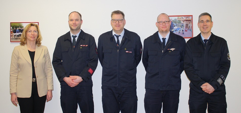 Geehrte an der Jahreshauptversammlung der Feuerwehr