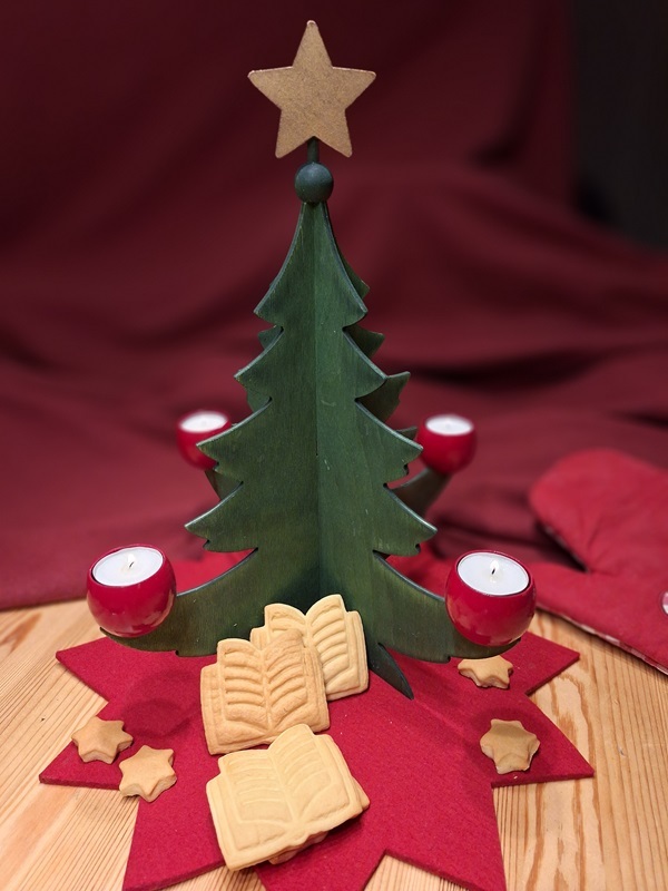 Weihnachtsbaum der Bücherei