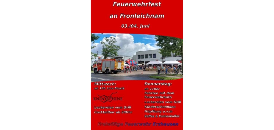 Traditionelles Feuerwehrfest an Fronleichnam