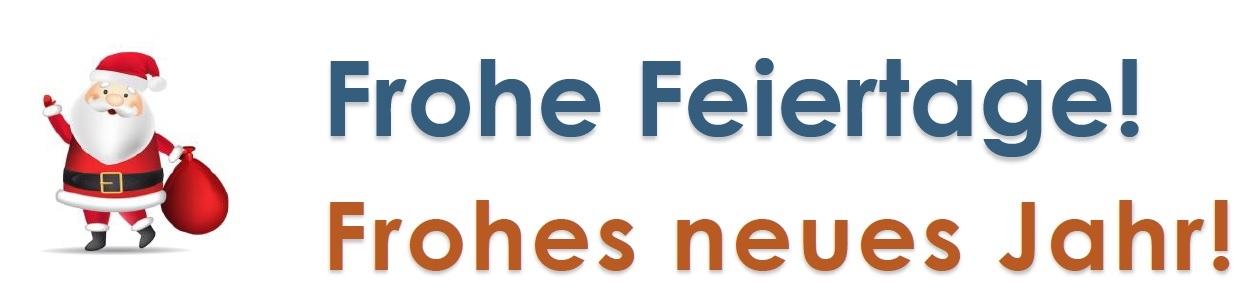 Frohe Feiertage und frohes neues Jahr