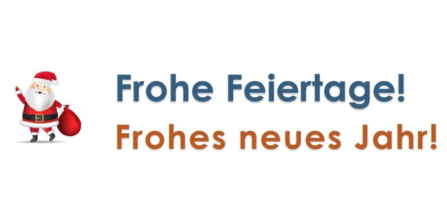 Frohe Feiertage und frohes neues Jahr