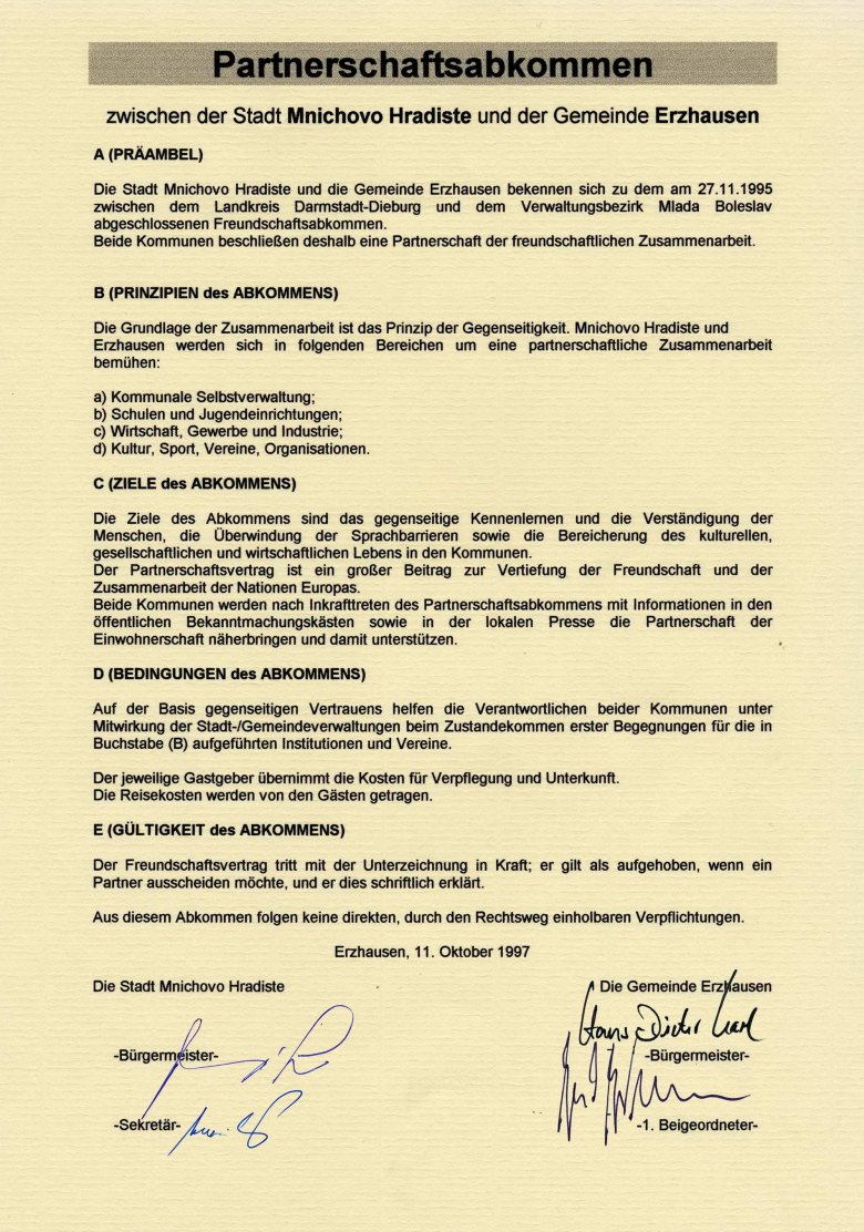 Mnichovo Hradiste - Urkunde2 Mnichovo Hradiste - Urkunde2