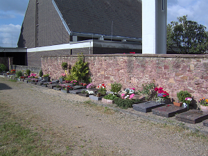 Urneneinzelgrab auf dem Friedhof