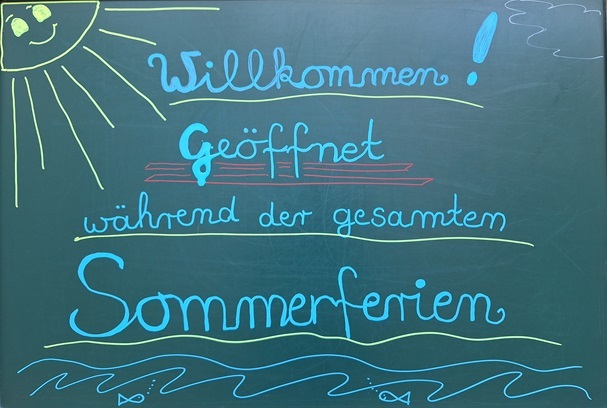 Während der gesamten Sommerferien geöffnet