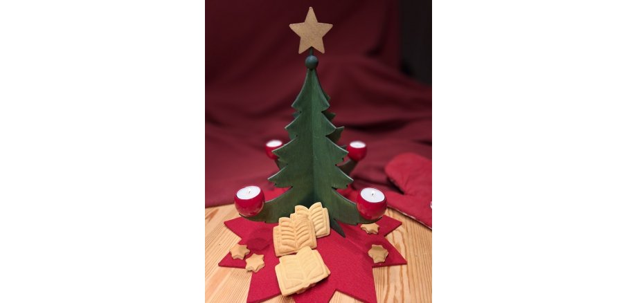 Weihnachtsbaum der Bücherei