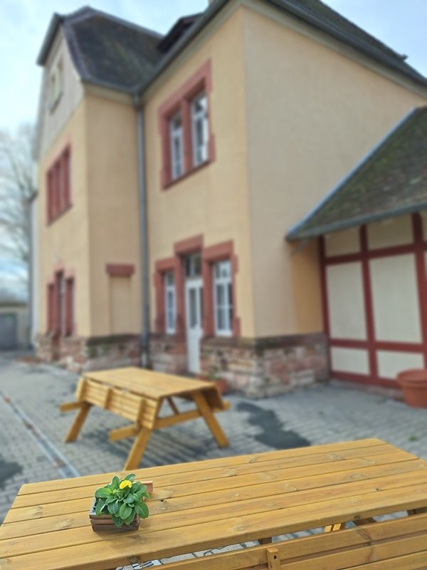Terrasse Gemeindebücherei