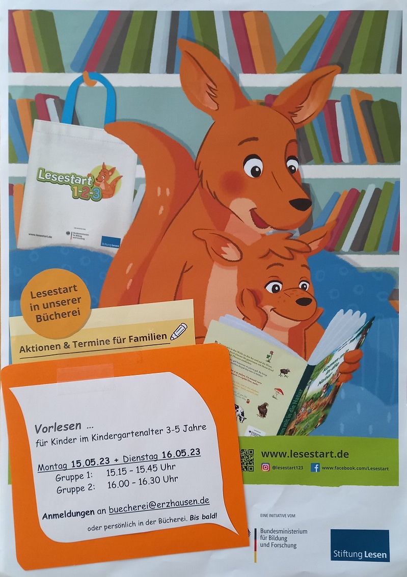 Vorlesen für Kinder im Kindergartenalter (3-5Jahre)